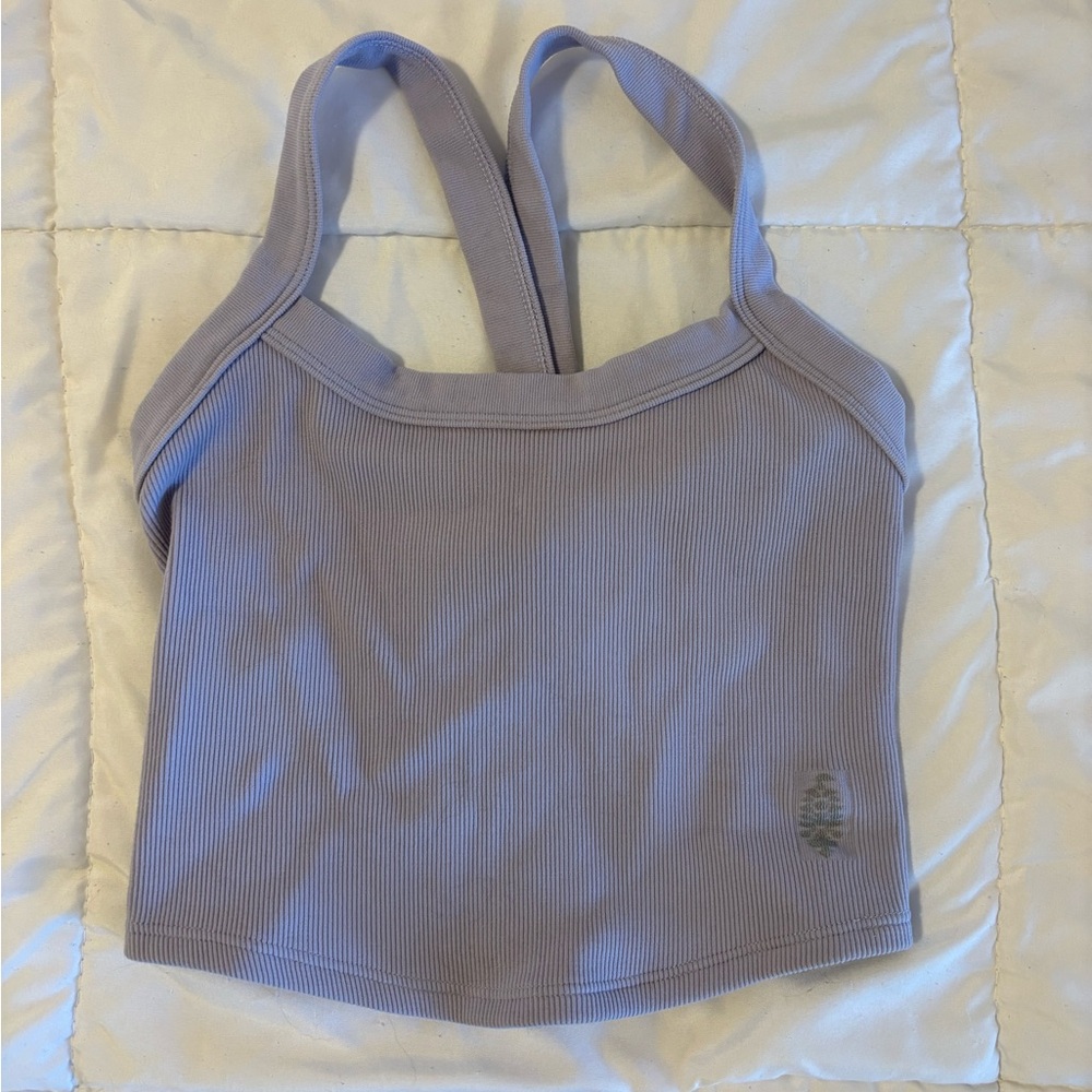 FP Movement Lavender Ribbed Crop Tank XS/S